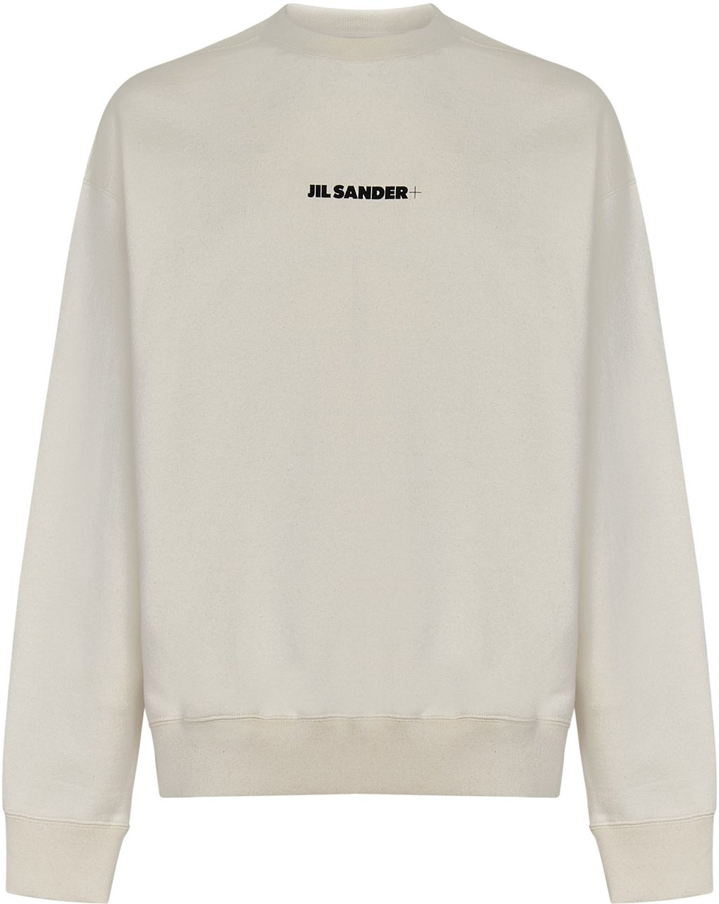 Jil Sander Jil Sander Sand cotton oversize sweatshirt Neutraal