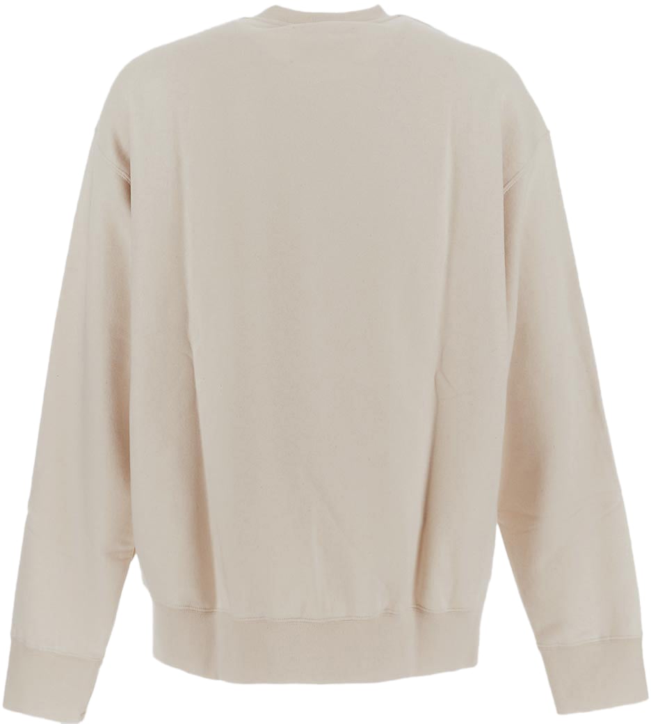 Jil Sander Jil Sander Sand cotton oversize sweatshirt Neutraal