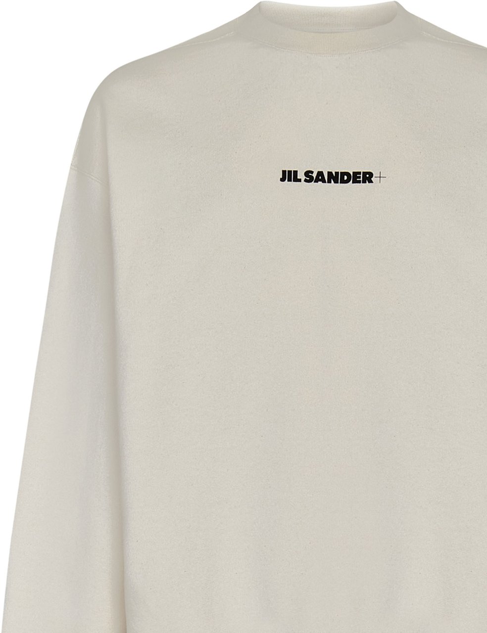 Jil Sander Jil Sander Sand cotton oversize sweatshirt Neutraal