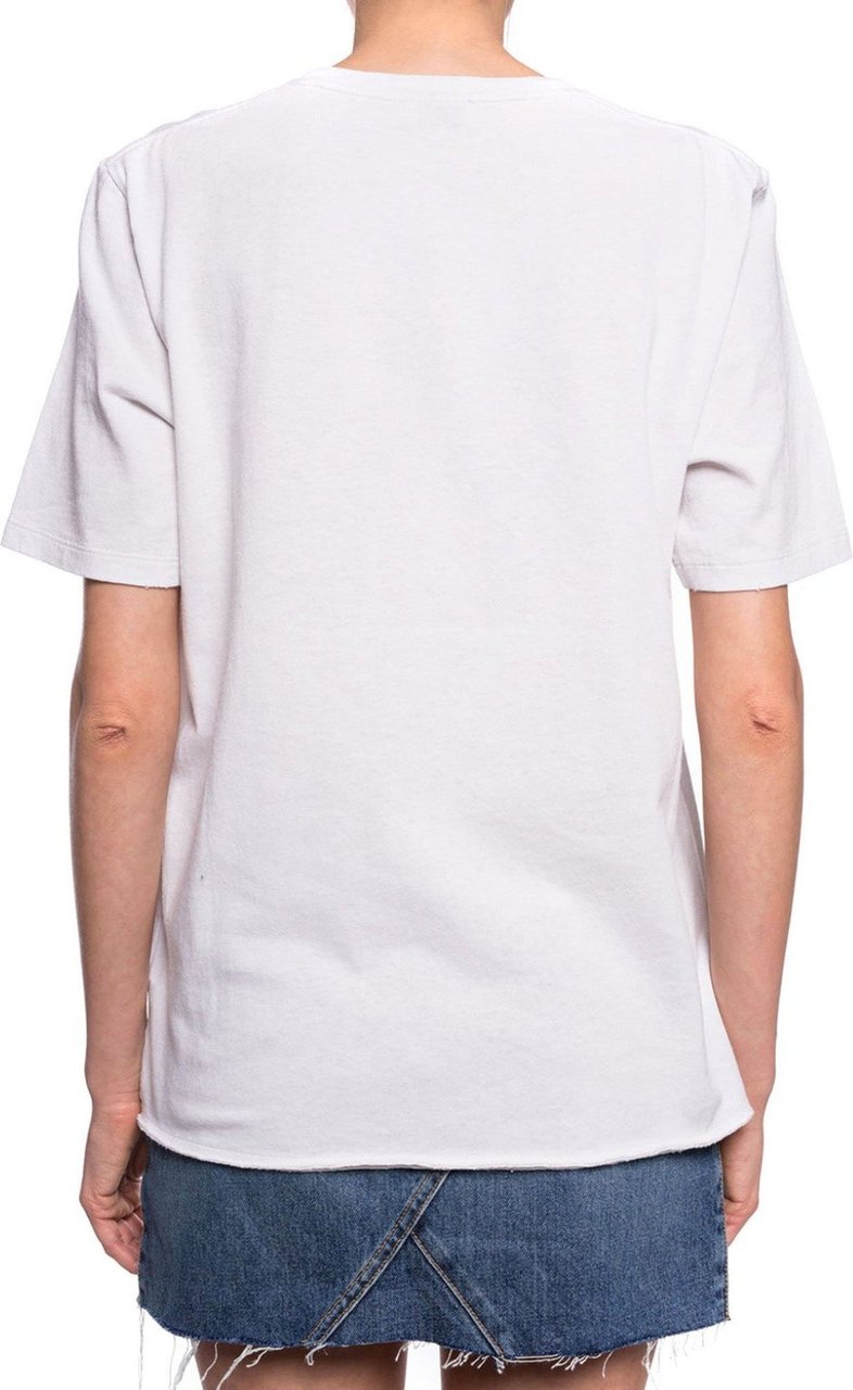 Saint Laurent Saint Laurent Cotton Logo T-Shirt Grijs