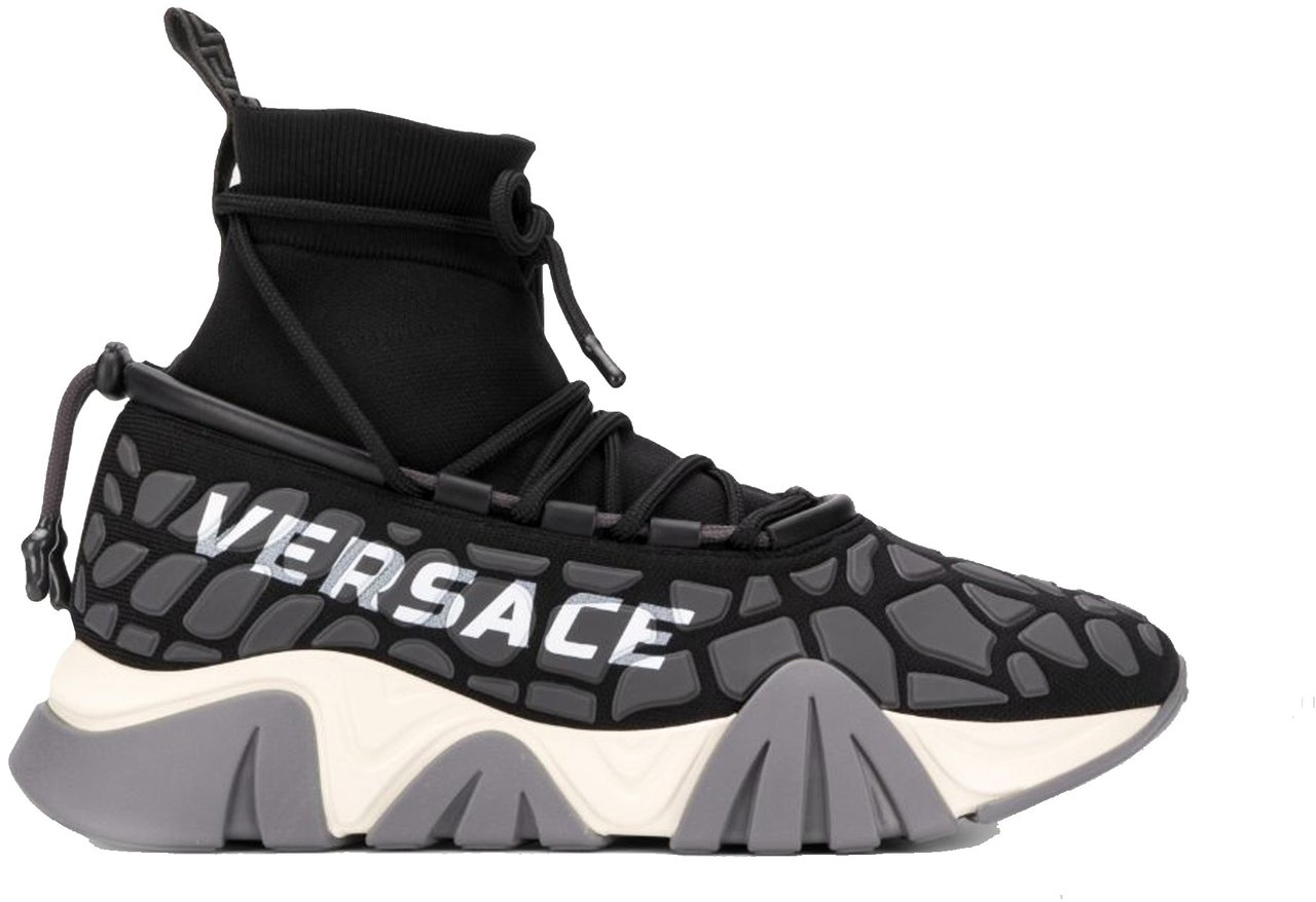 Versace Versace Squalo Drawstring Sneakers Zwart