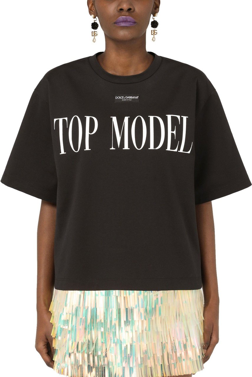 Dolce & Gabbana Dolce & Gabbana Top Model T-Shirt Zwart