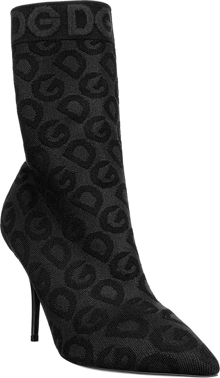 Dolce & Gabbana Dolce & Gabbana Logo Sock Boots Zwart