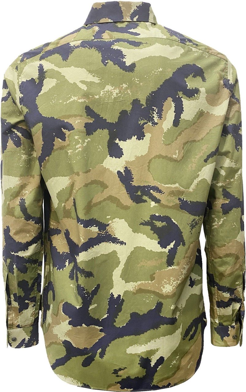 Valentino Valentino Camouflage Army Shirt Groen