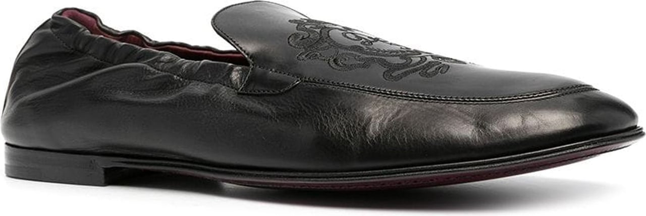 Dolce & Gabbana Dolce & Gabbana Ariosto Leather Loafers Zwart
