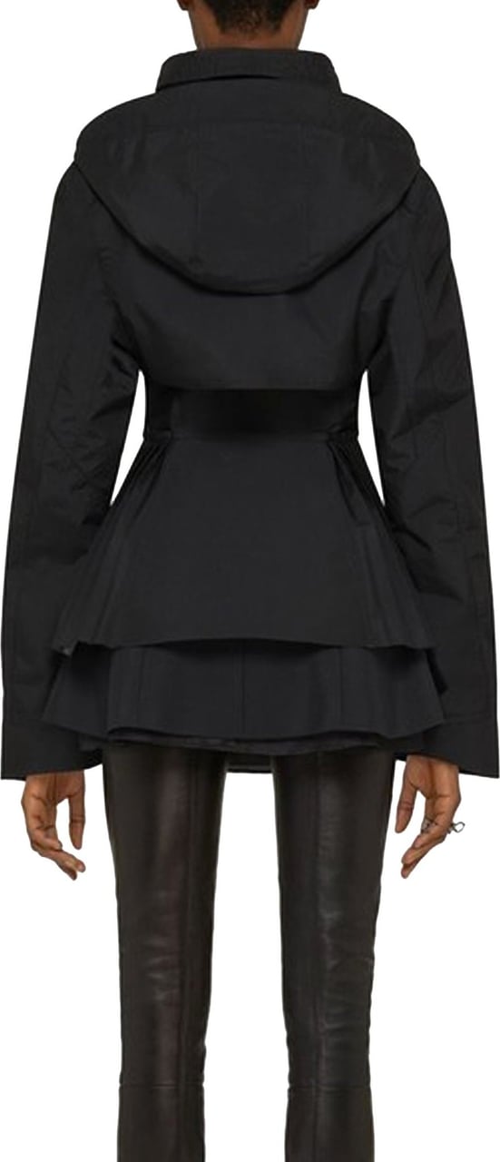 Givenchy Givenchy Plisse Hooded Jacket Zwart