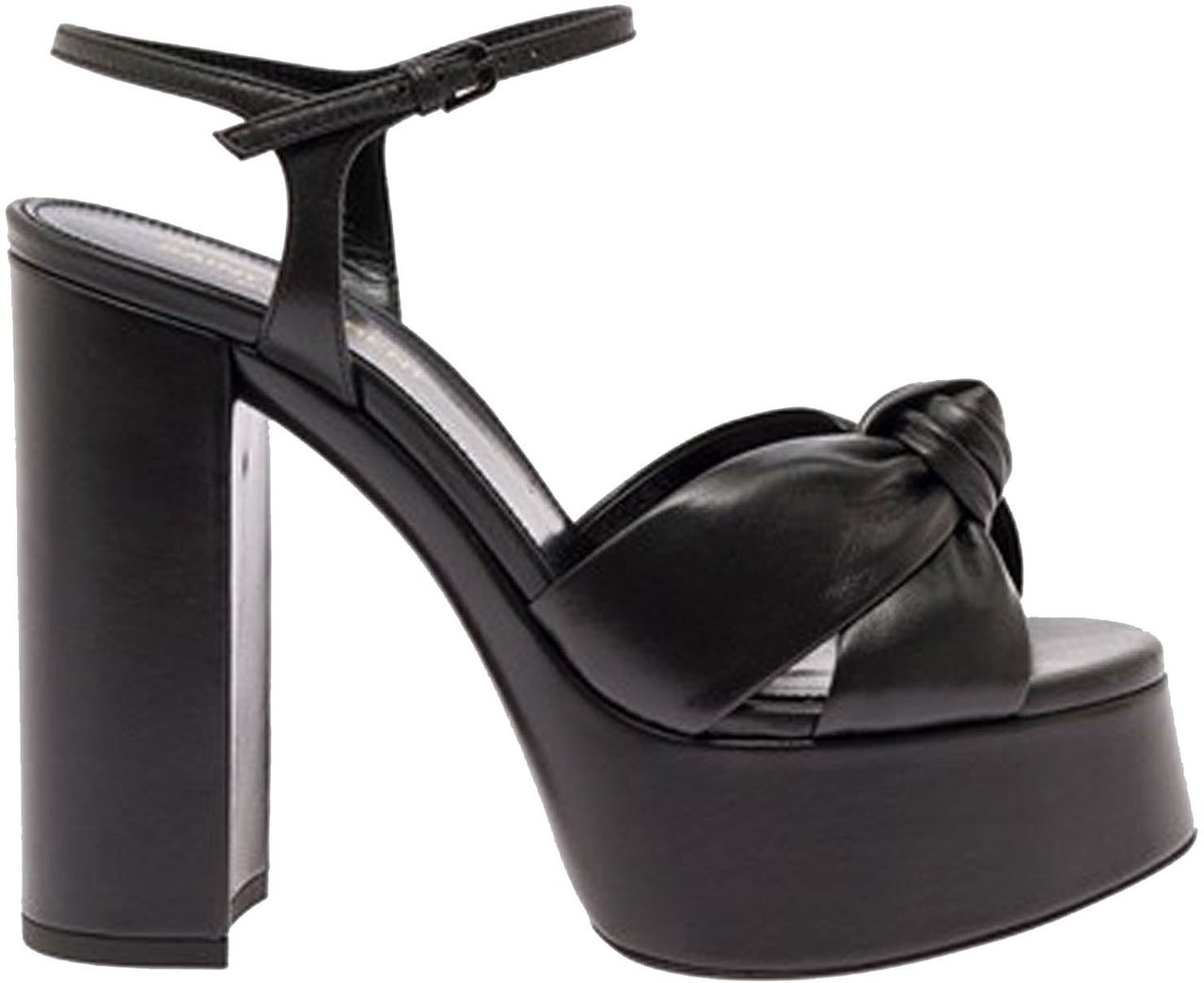 Saint Laurent Saint Laurent Leather Sandals Zwart