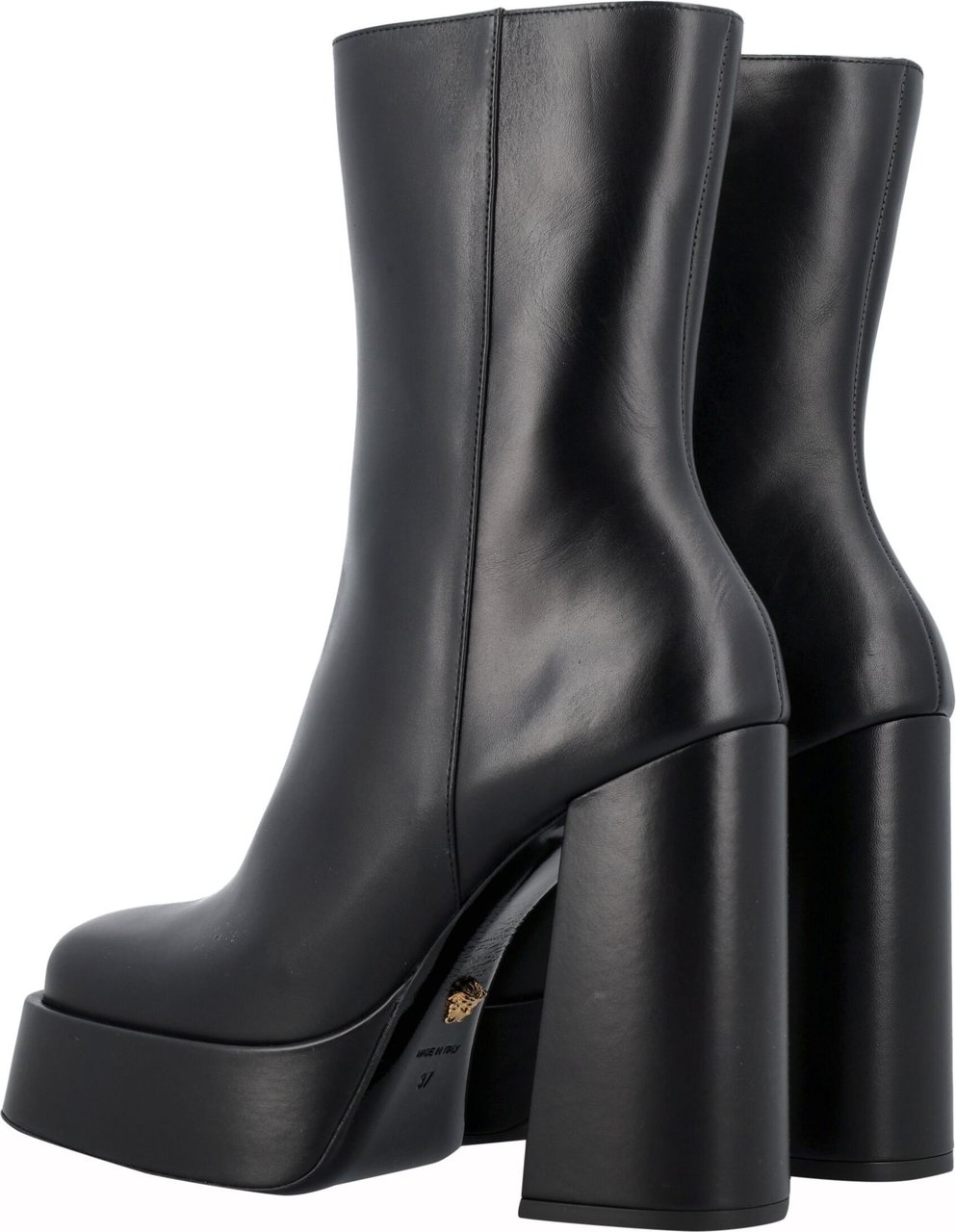 Versace Metallic aevitas platform boots Zwart