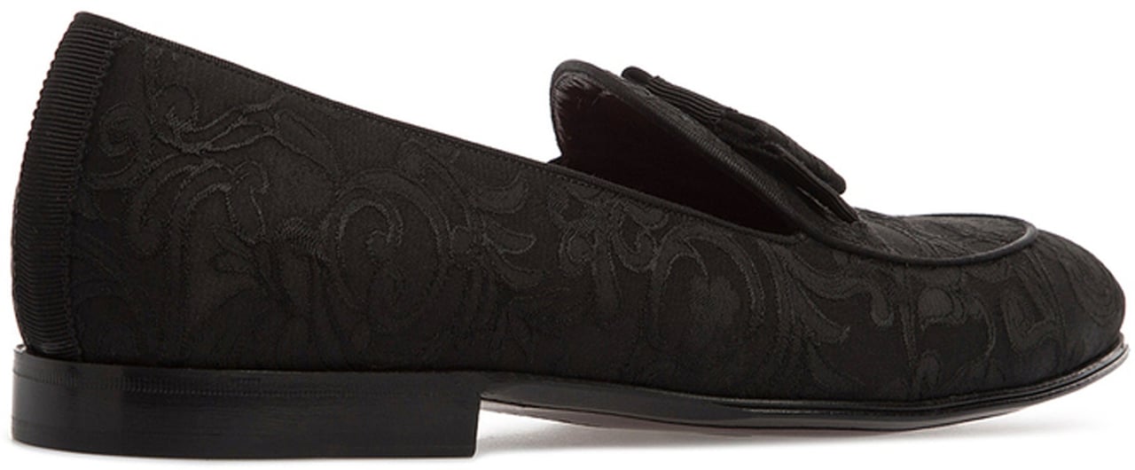 Dolce & Gabbana Dolce & Gabbana Baroque Jacquard Loafers Zwart
