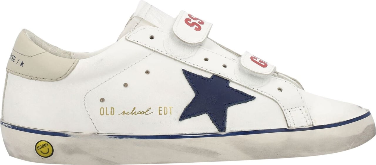 Golden Goose Old school leather sneakers Wit