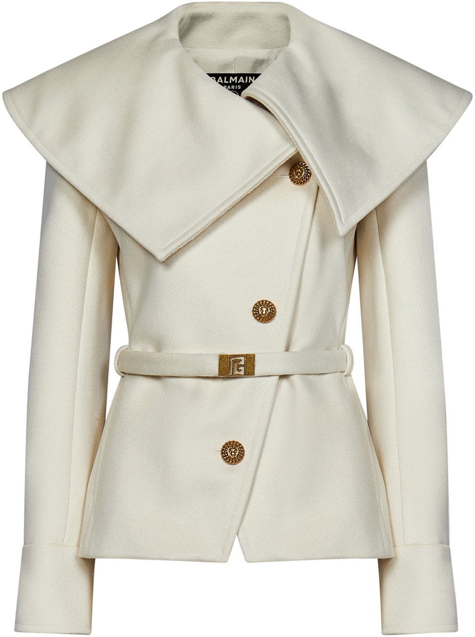 Balmain Coats White Wit