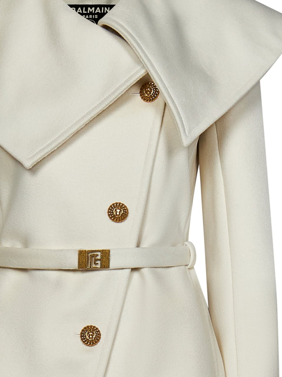 Balmain Coats White Wit