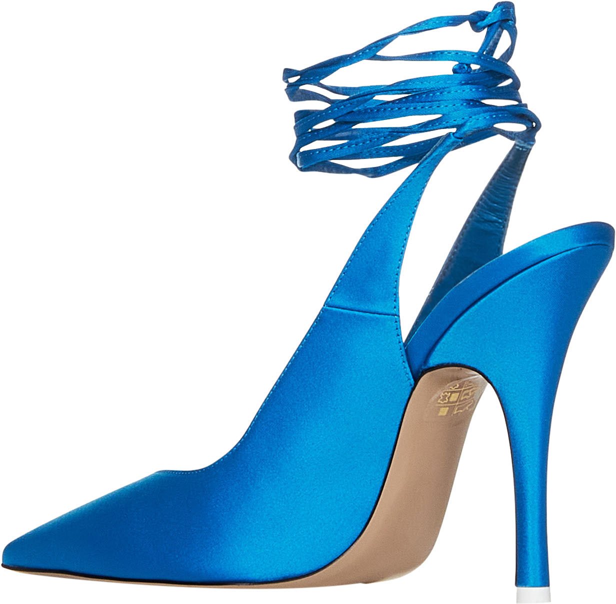 The Attico The Attico With Heel Clear Blue Blauw