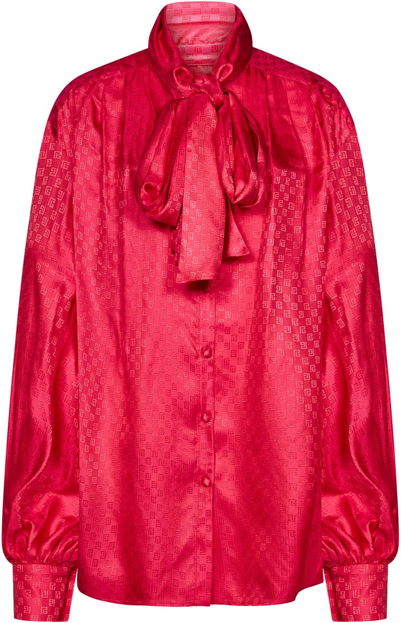 Balmain Balmain Fuchsia silk blend oversize blouse Divers