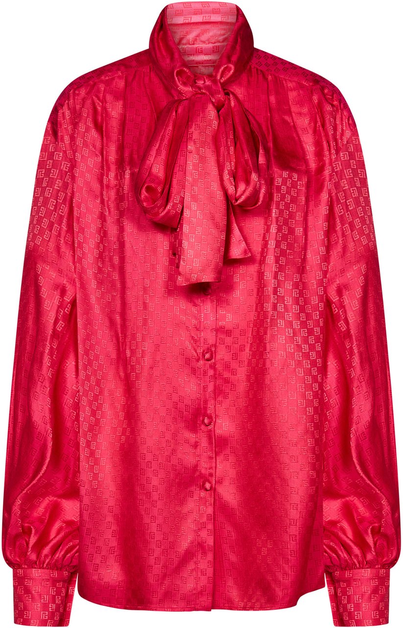 Balmain Balmain Fuchsia silk blend oversize blouse Divers