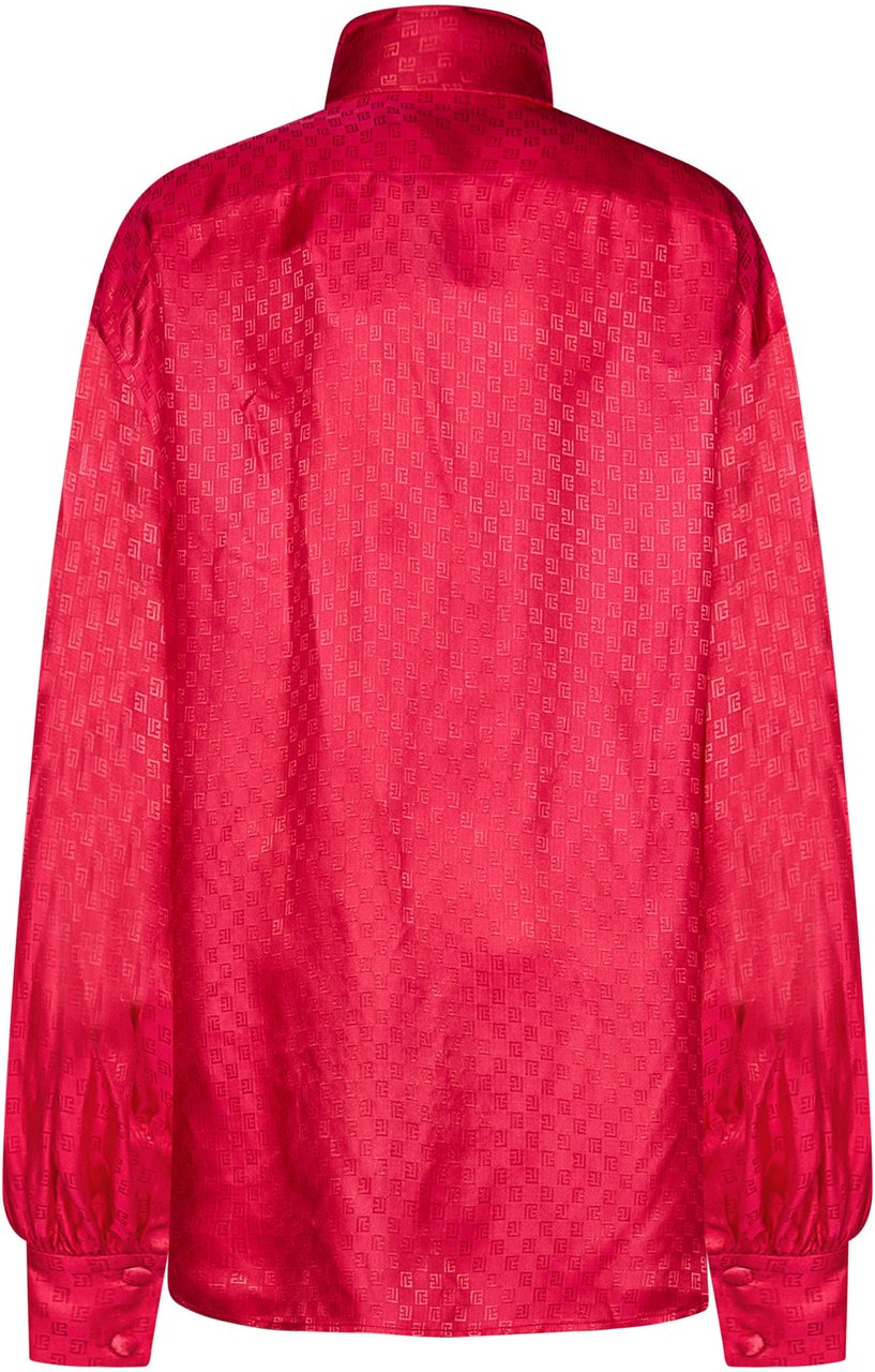Balmain Balmain Fuchsia silk blend oversize blouse Divers
