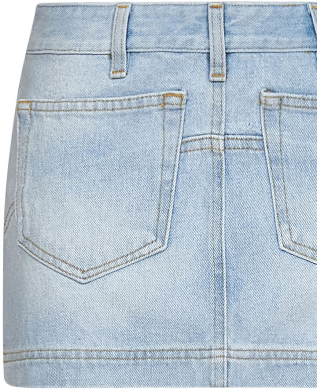 The Attico The Attico Skirts Clear Blue Blauw