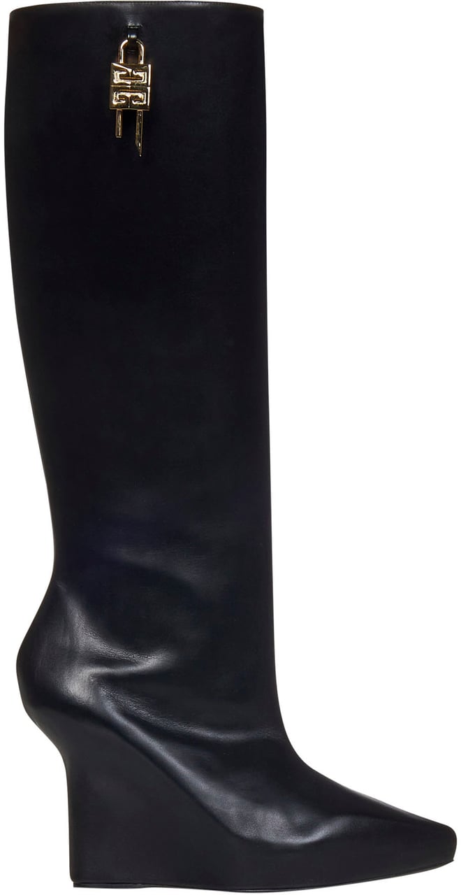 Givenchy G-Lock Leather Boots Zwart