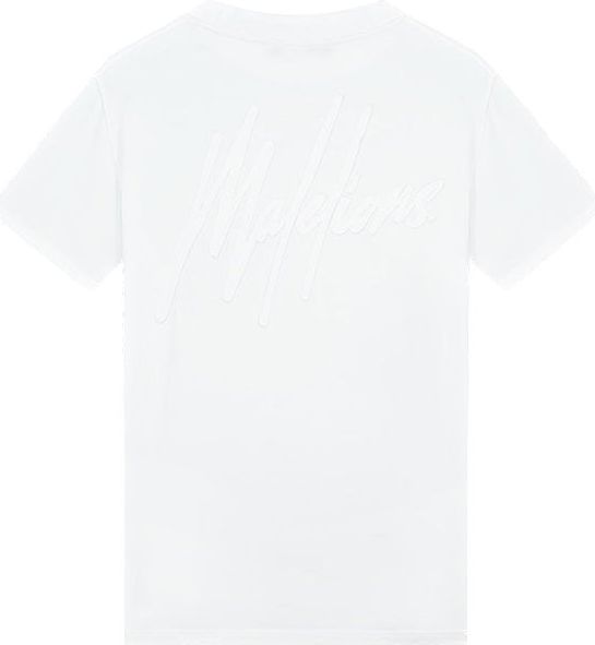 Malelions Men Patchwork T-Shirt - White Wit