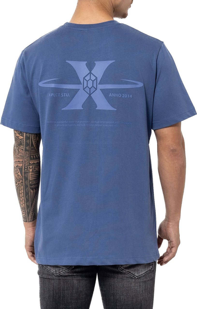 XPLCT Studios T-shirts Stone Blauw