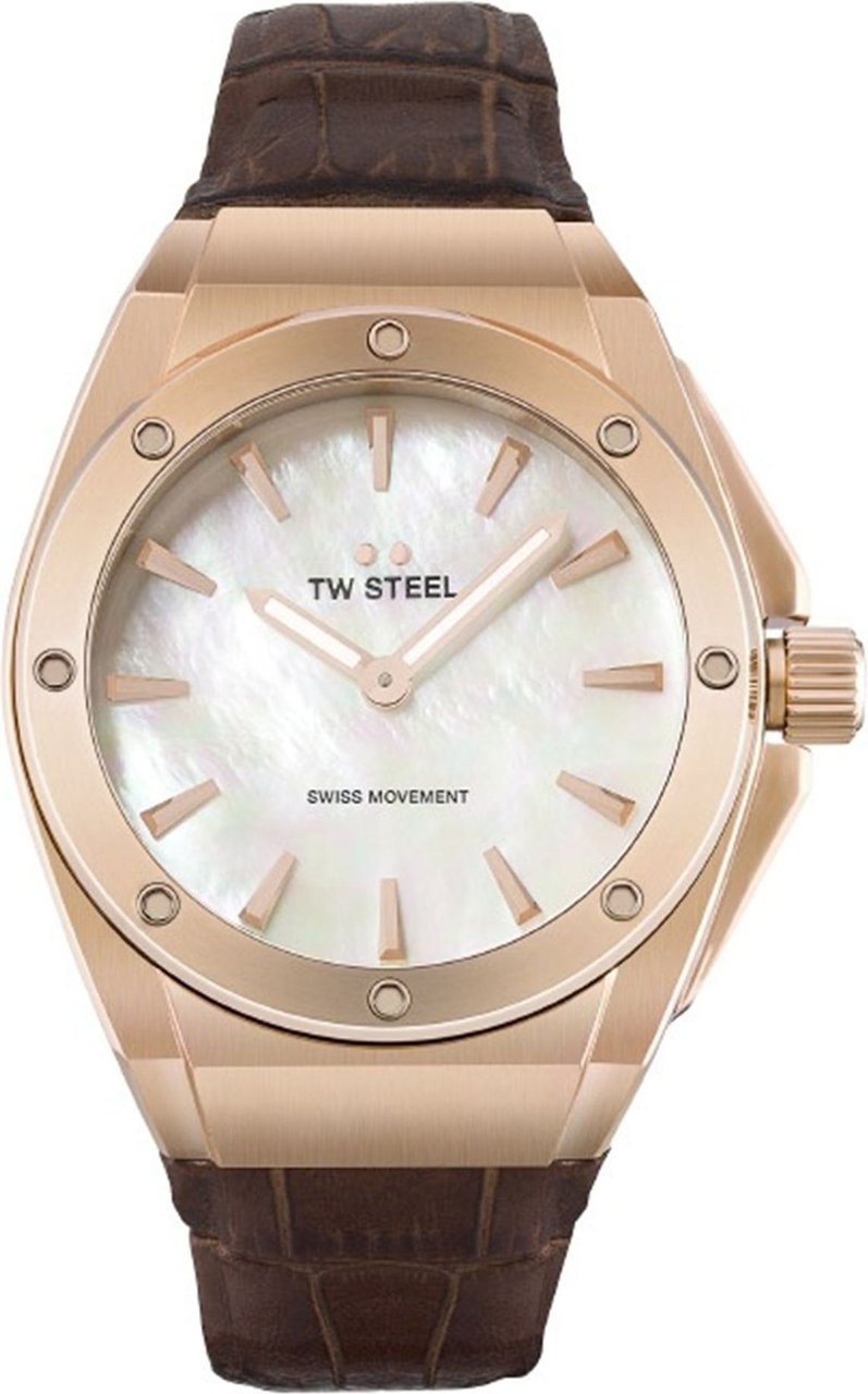 TW Steel CE4034 CEO Tech dames horloge 38mm Bruin