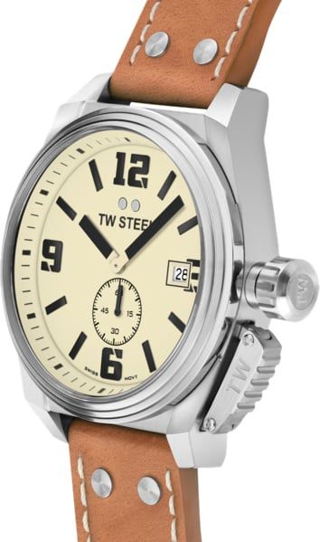 TW Steel TW1000 Canteen horloge Swiss Movement Beige
