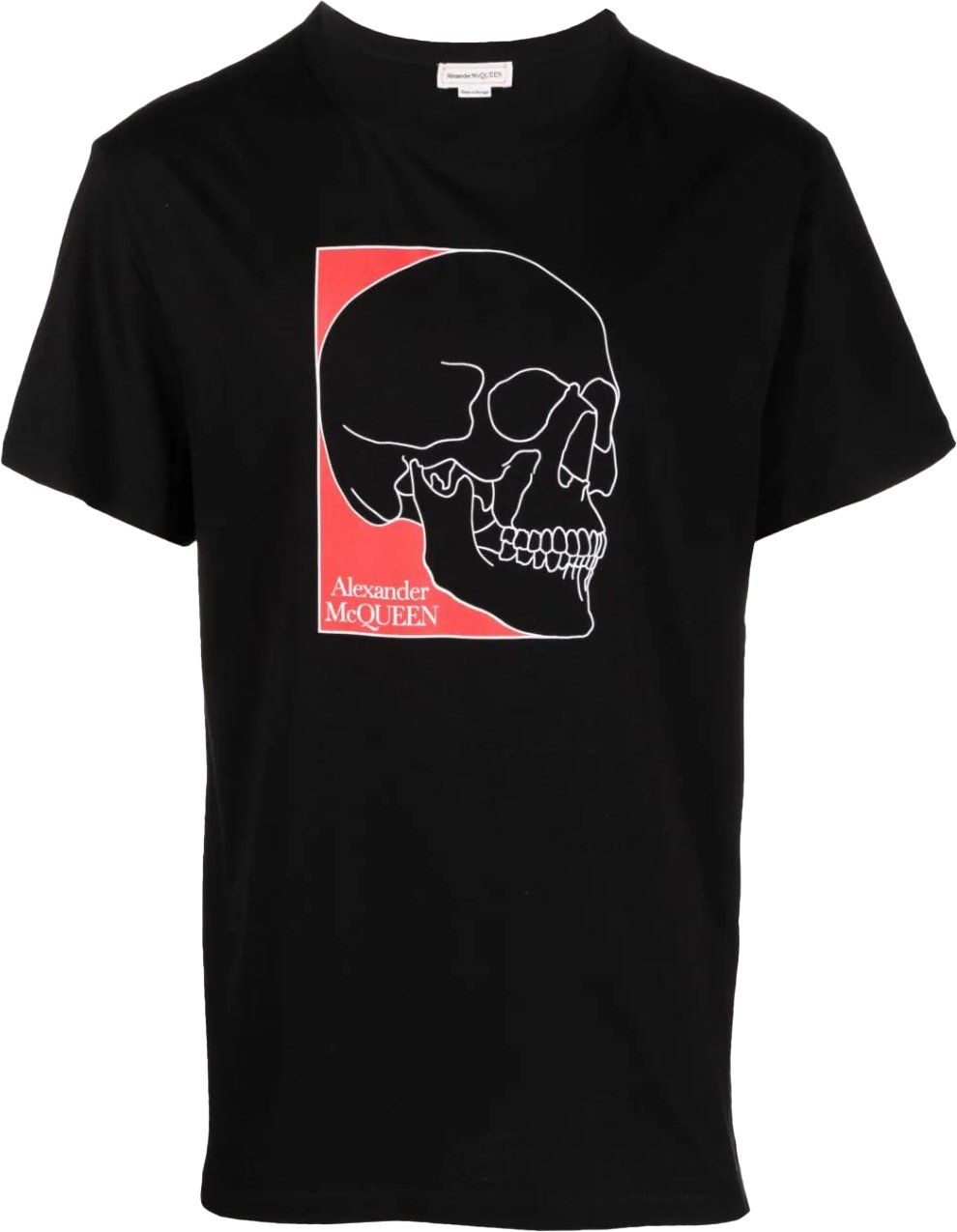 Alexander McQueen skull-print cotton T-shirt Zwart