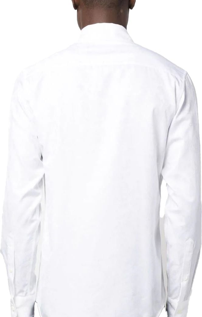 Versace Barocco-jacquard cotton shirt Wit