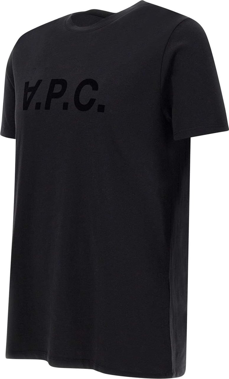 A.P.C. t shirt a logo imprime 20 Zwart