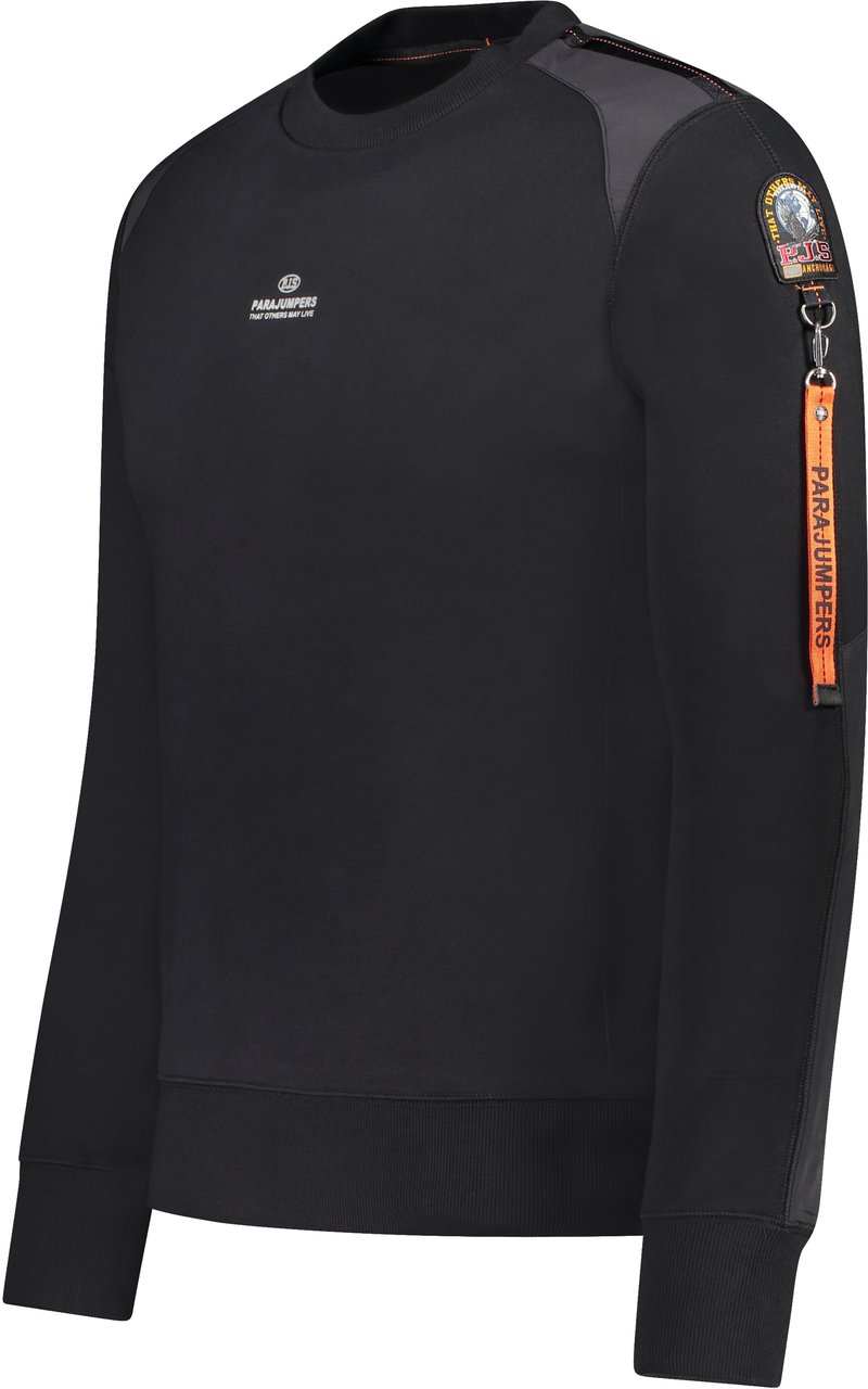 Parajumpers Sabre Basic Black Sweatshirt Black Zwart