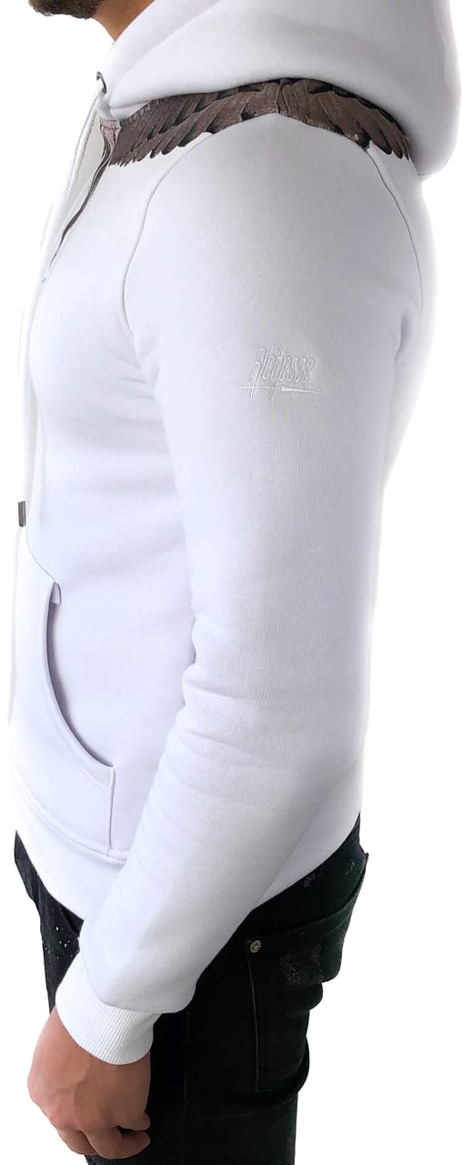 Richesse Winged Hoodie White Wit