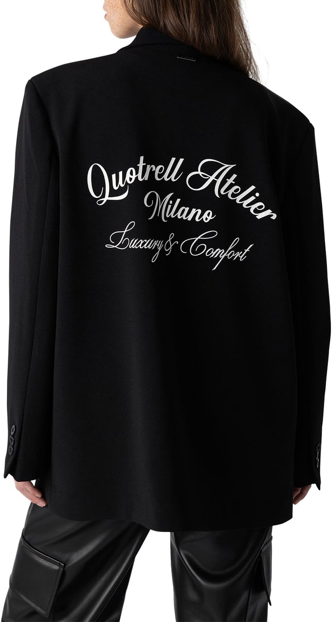 Quotrell Naya Oversized Blazer | Black Zwart