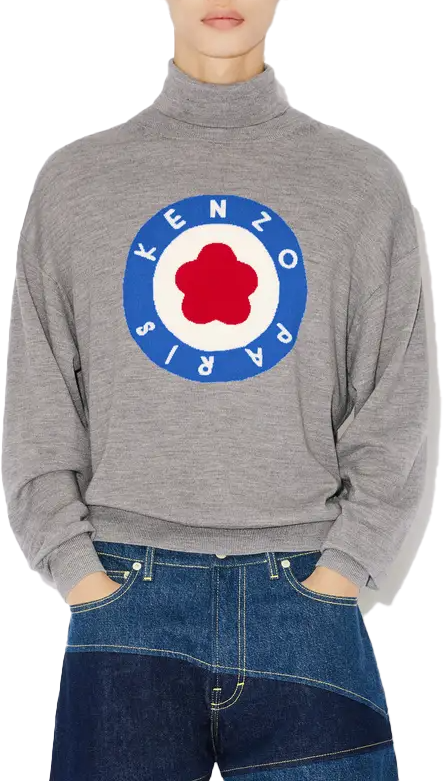 Kenzo Sweaters Gris Perle Grijs
