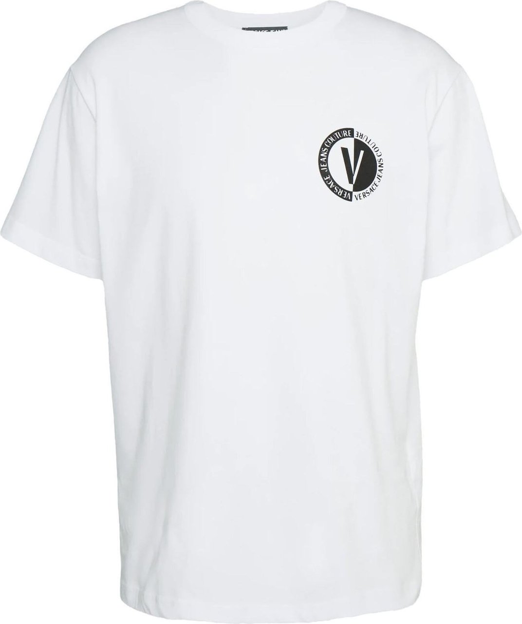 Versace Jeans Couture Emblem T-Shirt Wit Wit