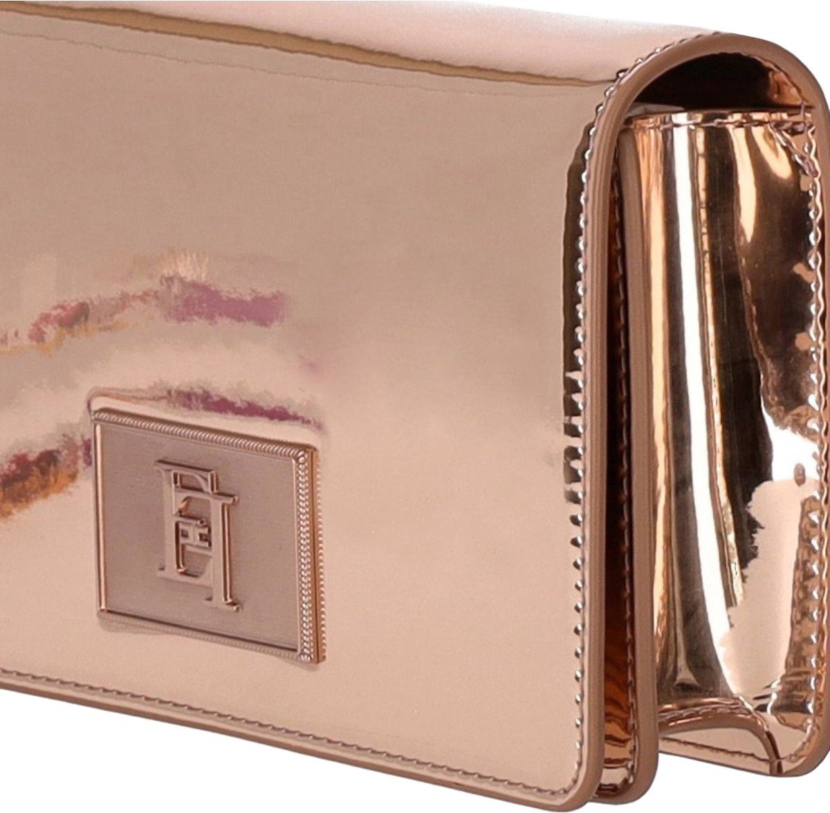 Elisabetta Franchi Skin Mirrored Crossbody Bag Pink Roze