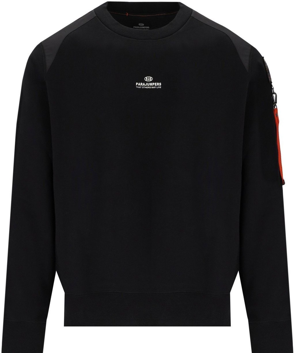 Parajumpers Sabre Basic Black Sweatshirt Black Zwart