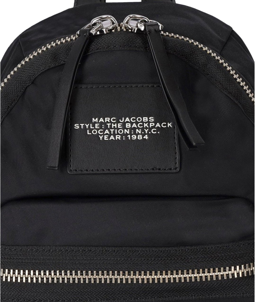 Marc Jacobs The Biker Nylon Medium Black Backpack Black Zwart