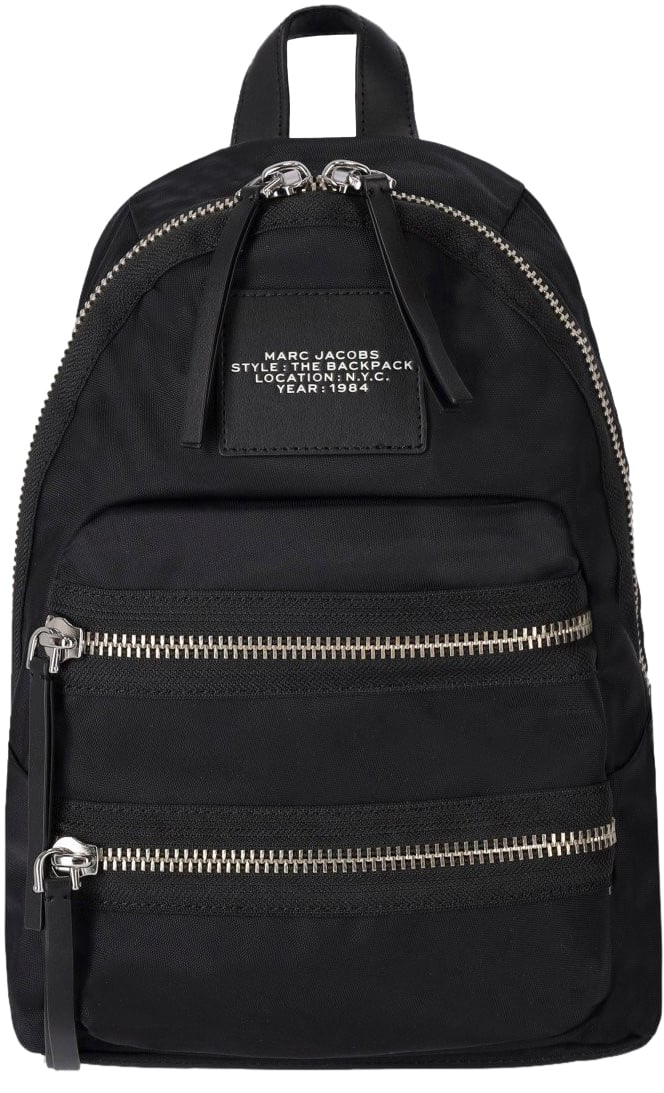 Marc Jacobs The Biker Nylon Medium Black Backpack Black Zwart