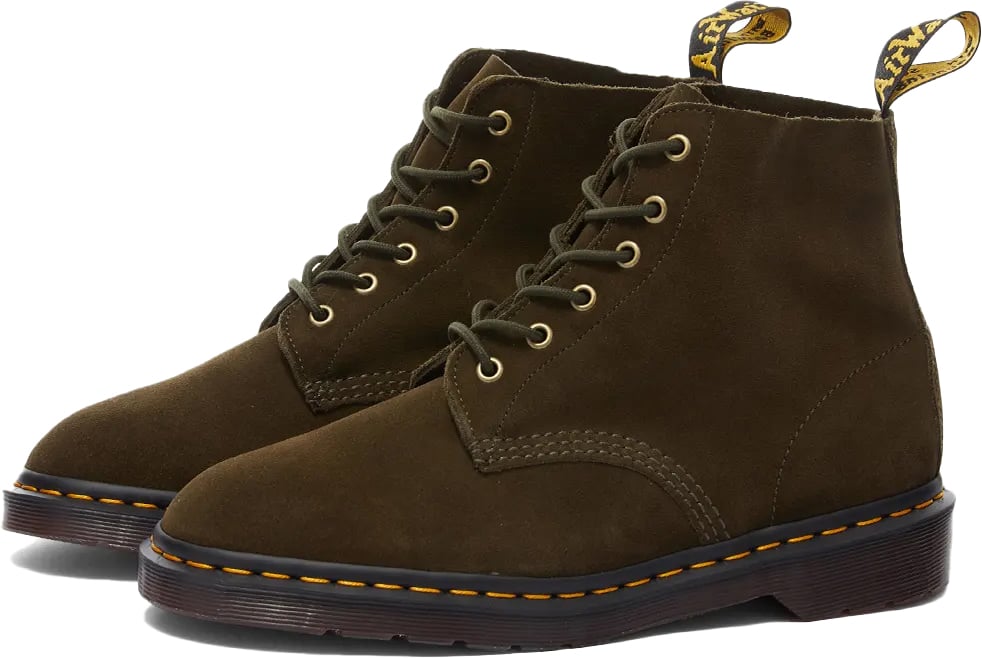 Dr. Martens 101 Repello Calf Suede Ankle Boots Groen