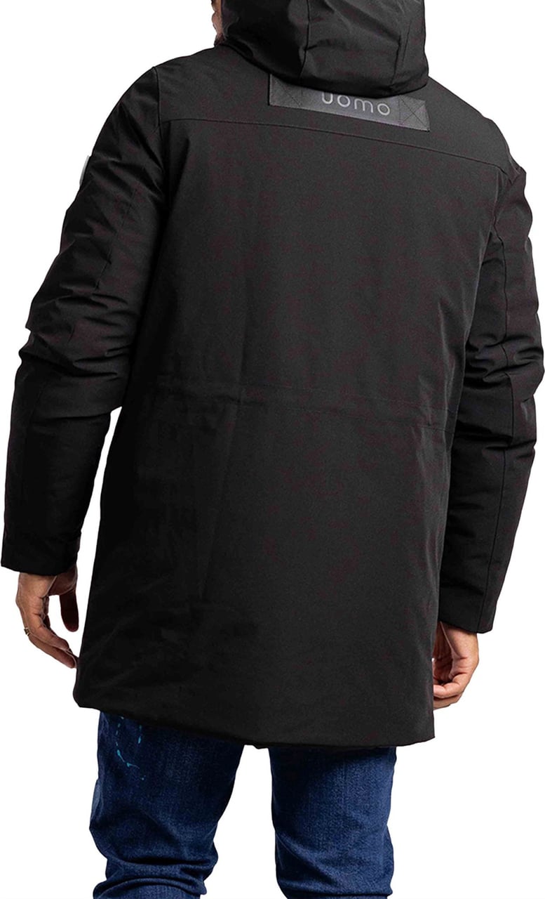 24 Uomo Parka Jacket Zwart Zwart