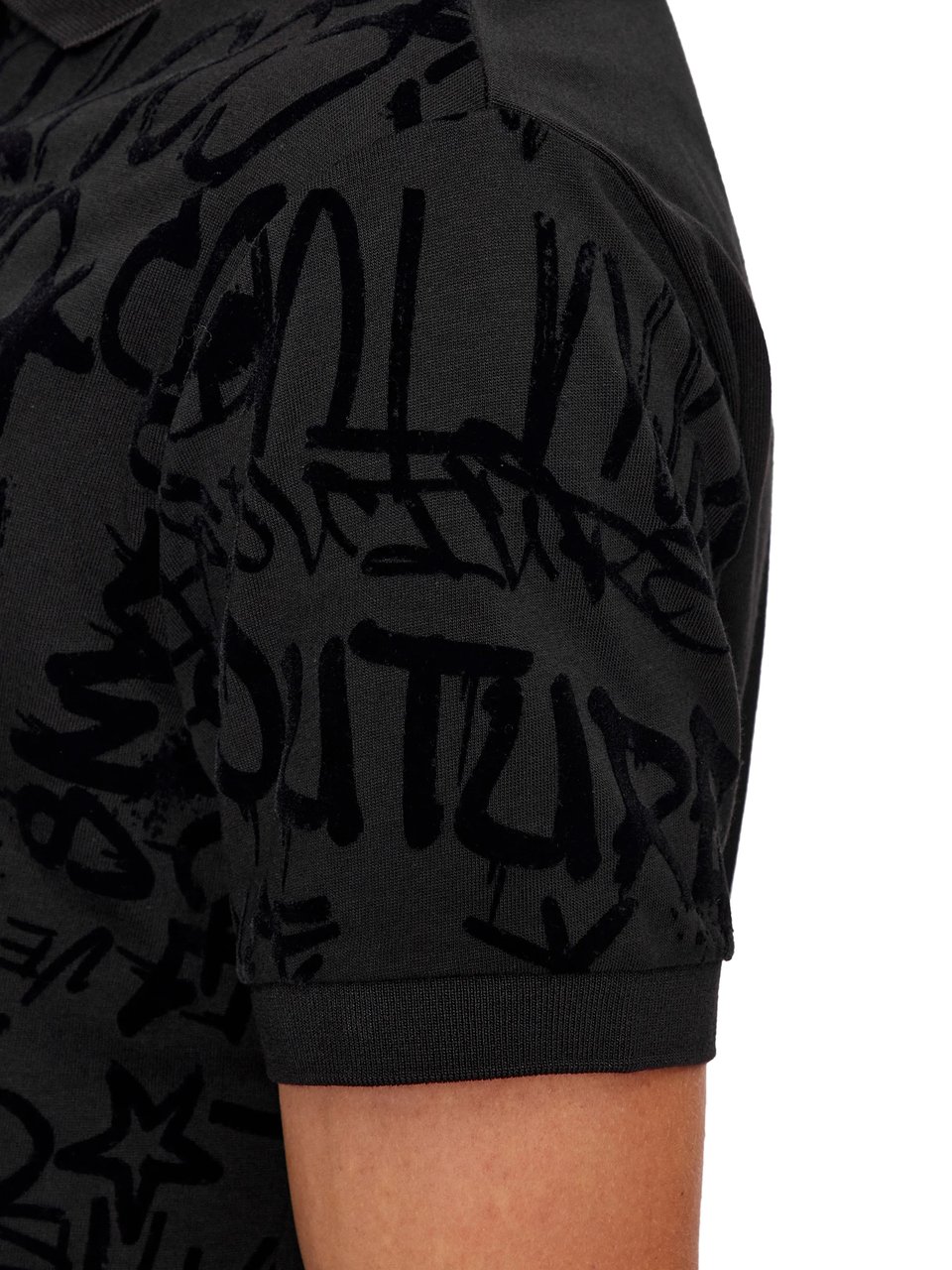 Versace Jeans Couture Versace Couture Heren Polo Zwart 75GAG6R1-JS212/899 Zwart