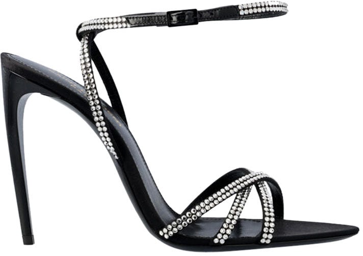 Saint Laurent Sandal Black Zwart