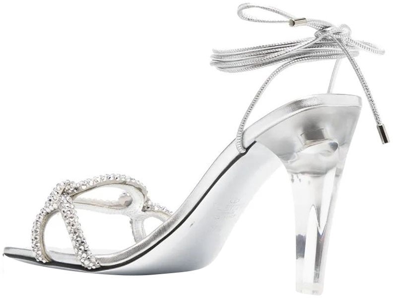 Valentino Sandal Silver Zilver