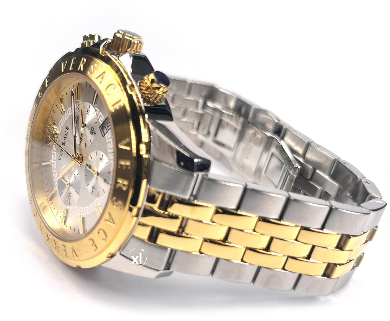 Versace VEV601623 Chrono Signature heren horloge 44 mm Zilver