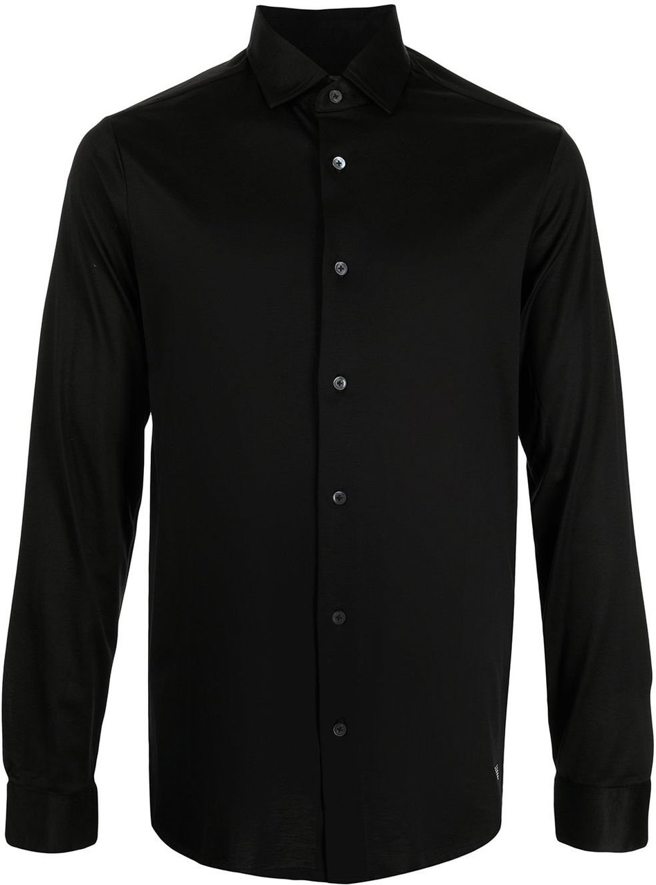 Emporio Armani Shirts Black Zwart