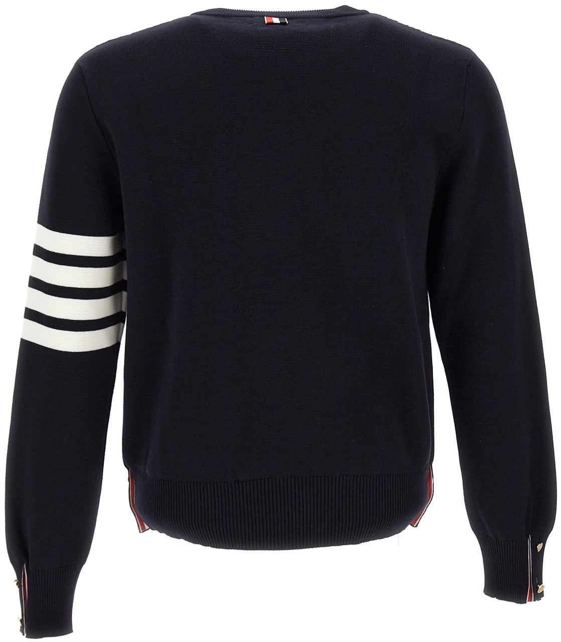 Thom Browne Thom Browne Navy blue cotton sweater Blauw