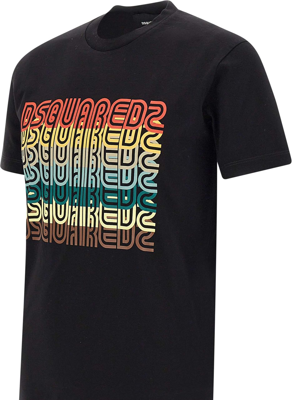 Dsquared2 T-shirts And Polos Black Zwart