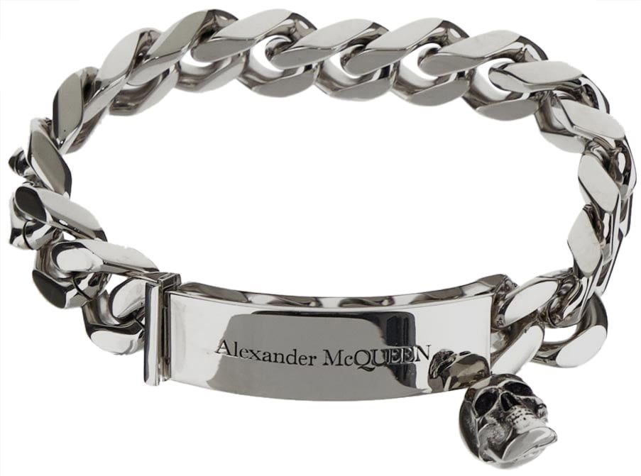Alexander McQueen Identity Chain Bracelet Zilver
