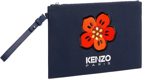 Kenzo Large Clutch Blauw