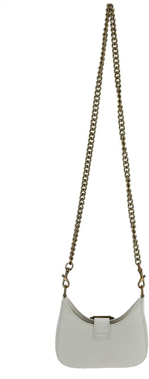 Versace Jeans Couture Baroque Buckle Mini Bag Wit